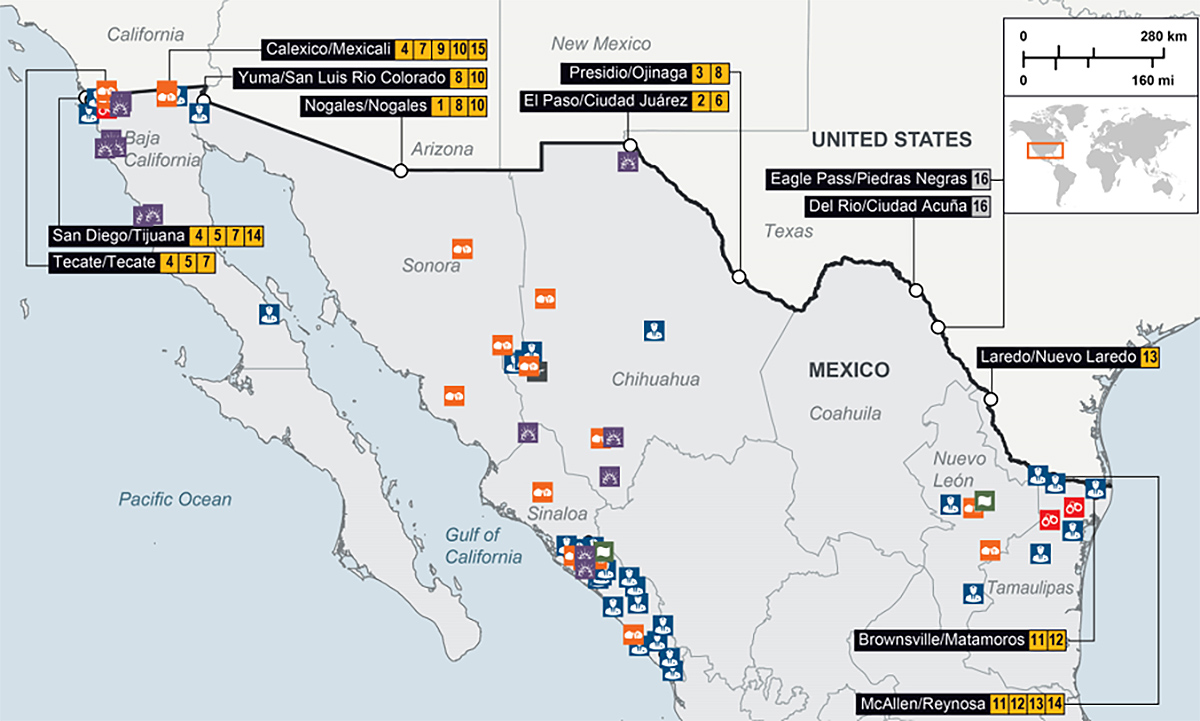 US-Mexico border security report, June 2025