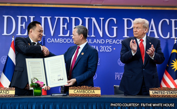 Thai and Cambodian military forces exchange fire along the disputed border despite ceasefire claims