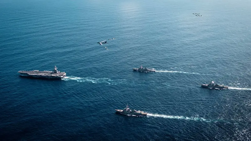 US Navy USS Gerald R. Ford aircraft carrier heading to the Middle East amid tensions with Iran