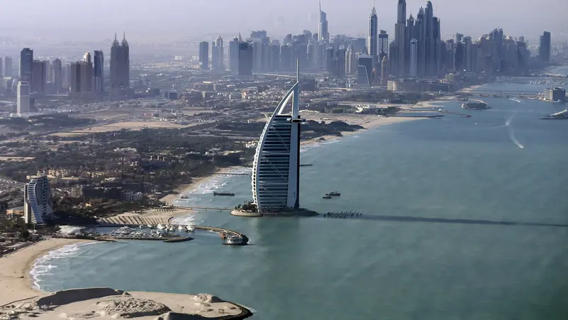 Burj Al Arab Dubai drone debris minor fire UAE security response